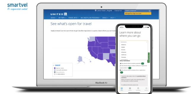 Smartvel and United Airlines launch a new interactive map tool